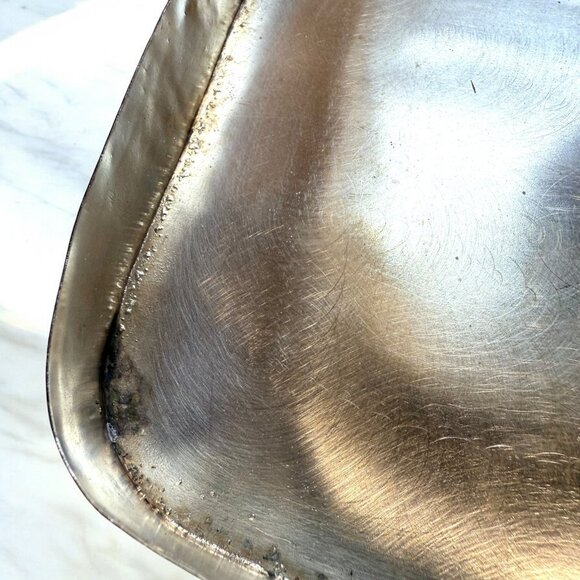 Vintage Chinese Blue & White Porcelain Metal DOUBLE HAPPINESS 6"x5"x2.5" Box - Picture 10 of 12